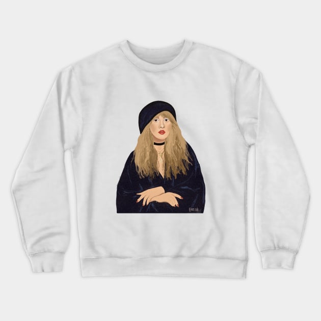 Stevie Nicks Crewneck Sweatshirt by Pinky's Studio 